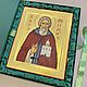 Икона "Преподобный Сергий Радонежский". Иконы. Иконы : иконописец Юлия Ульянова (yuliya-k0a1). Ярмарка Мастеров.  Фото №5