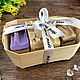 A gift set of natural soap in a Premium basket. Gift Boxes. Soap-making workshop. Online shopping on My Livemaster.  Фото №2