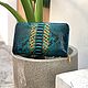 Клатч-кошелек Azure Elegance из натуральной кожи питона. Кошельки. Эксклюзивные ювелирные изделия (jewelry-vip). Ярмарка Мастеров.  Фото №5