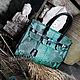 Сумка из питона в стиле кинозвезды  Emerald. Классическая сумка. Nata_l_y (lovefromocean). Ярмарка Мастеров.  Фото №5