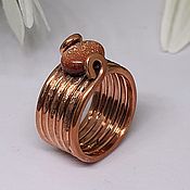 Украшения handmade. Livemaster - original item Copper ring 
