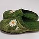  felted slipper daisies. Slippers. ElzyWool. My Livemaster. Фото №4