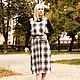 Сарафан в клетку Нежно-розовый и Серый. Сарафаны. Dudu-dress. Ярмарка Мастеров.  Фото №6