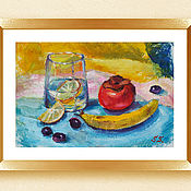 Картины и панно handmade. Livemaster - original item Painting still life with fruit oil. Handmade.
