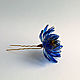 Blue Lotus hair clip. Hairpins. PandaStudio (glossyfleur). My Livemaster. Фото №6