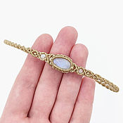 Украшения handmade. Livemaster - original item Beige moonstone bracelet moonstone bracelet bracelet thin. Handmade.