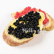 Материалы для творчества handmade. Livemaster - original item Silicone soap mold Sandwich with caviar on white bread. Handmade.