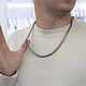 Серебряная цепочка Бисмарк с Алмазной гранью 6 мм 60 см. Цепочка. АРТЕМИЯ (изделия из серебра). Ярмарка Мастеров.  Фото №5