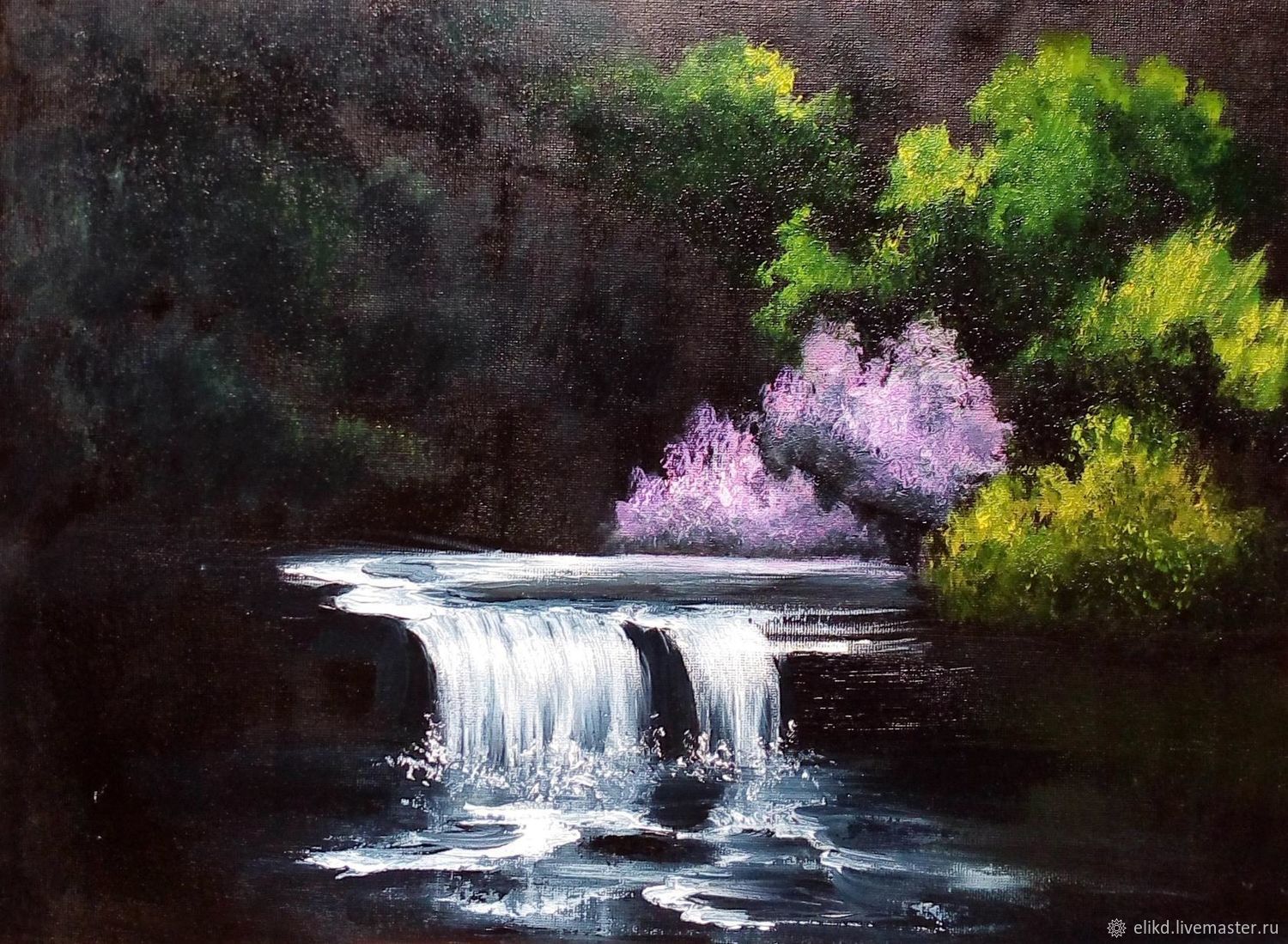 Картина водопад Ольги Базановой