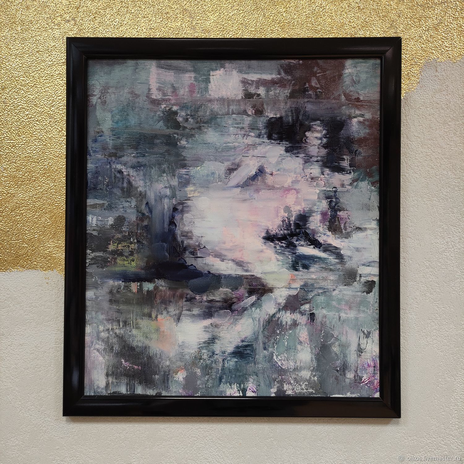 Nude painting 40 by 35 cm Erotic Paintings Grey blurred, Pictures, St. Petersburg,  Фото №1