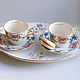 Vintage porcelain tea pairs Royal Doulton England. Single Tea Sets. VintageMe. Ярмарка Мастеров.  Фото №5