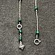 Цепочка с крестиком с малахитом. Цепочка. OM Jewelry. Интернет-магазин Ярмарка Мастеров.  Фото №2