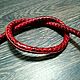 Order Python leather cord, Burgundy color, length 50 cm, thickness 0.6-0.7 mm. SHOES&BAGS. Livemaster. . Cords Фото №3