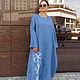 Boho dress blue colour Camomile. Dresses. NATALINI. Online shopping on My Livemaster.  Фото №2