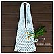 Bag-string bag macrame ' snow White', String bag, Petrozavodsk,  Фото №1