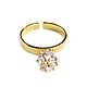 Pendant Ring, Zircon ring, Gold Ring. Rings. Irina Moro. Online shopping on My Livemaster.  Фото №2