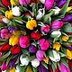 Букет Тюльпаны 51шт Сорт на выбор Цветы на 8 марта. Подарки на 8 марта. DARK FLORIST Флористика Декор ЦВЕТЫ. Ярмарка Мастеров.  Фото №5