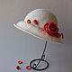 Дамская шляпка "Лепестки розы", Шляпы, Омск,  Фото №1