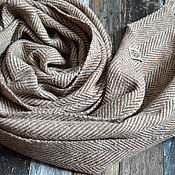Аксессуары handmade. Livemaster - original item Scarf mens. Sand Tweed. Hand weaving. Handmade.