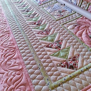Для дома и интерьера ручной работы. Ярмарка Мастеров - ручная работа Стежка на заказ на Long arm. Handmade.