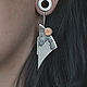 Заказать Асимметричные крупные серьги с луной и горами, футуризм. Rhejajewellry. Ярмарка Мастеров. . Серьги классические Фото №3