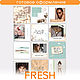 Дизайн: Шаблоны для инстаграм  FRESH, Создание дизайна, Курск,  Фото №1