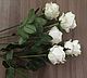Белые розы из полимерной глины (холодного фарфора), Цветы, Москва,  Фото №1