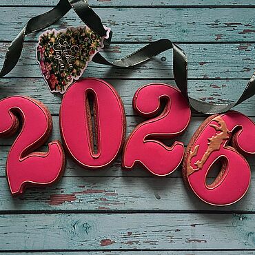 Подарки и сувениры ручной работы. Ярмарка Мастеров - ручная работа Набор пряников «2026». Handmade.