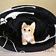 Order Bed - sleeping bag for cats Cats black and white. lyubov-iv (lyubov-iv). Livemaster. . Lodge Фото №3