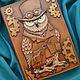 Leather notebook "STEAMPUNK OWL". Diaries. Furmani. Online shopping on My Livemaster.  Фото №2