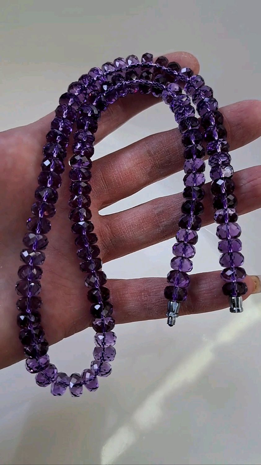 Аметист пурпурный природный, огранка, рондель, Бразилия купить в ...