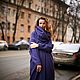 Oversize coat with Lavender snood'. Coats. Alexandra Maiskaya. My Livemaster. Фото №5