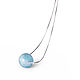Silver chain with blue quartz, a decoration for every day. Art.20, Pendants, Moscow,  Фото №1
