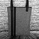 Сумка шоппер из фетра двусторонняя
Размер сумки: 30х38х7 см
Высота ручки: 54 см 
Цвет: черный/темно серый меланж
Стоимость 3800 руб.