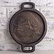 Dark oak plate with handles, diameter 24cm. Utensils. Foxwoodrus. My Livemaster. Фото №4