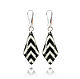 Earrings diamonds black and white everyday as a gift 'Zebra', Earrings, Moscow,  Фото №1