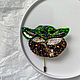 Брошь малыш Baby Yoda. Брошь-игла. VS_handmade. Ярмарка Мастеров.  Фото №4