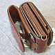 Compact wallet S-Fold Brown-cardholder. Purse on the belt. Wallets. Joshkin Kot. My Livemaster. Фото №5