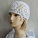 White Lotus Hat. Caps. CROCHET OLGA RICH. Online shopping on My Livemaster.  Фото №2