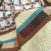 Для дома и интерьера handmade. Livemaster - original item Gifts for March 8: Quilted patchwork bedspread-a gift for March 8th. Handmade.