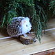 Hedgehogs miniature wool. Miniature figurines. handmade toys by Mari (handmademari). My Livemaster. Фото №4