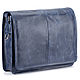 Кожаная сумка "Винсент" (синий  антик). Классическая сумка. Кожинка. Ярмарка Мастеров.  Фото №6