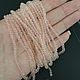 Бусины 3 мм рондель огранка стекло розовые нить. Бусины. Niakrise beads. Интернет-магазин Ярмарка Мастеров.  Фото №2