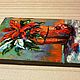Garnet and Poinsettia oil painting Painting red flower. Pictures. Vladyart. My Livemaster. Фото №6