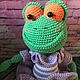 Order The Frog Lady. strand of wool. Livemaster. . Stuffed Toys Фото №3