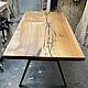 Обеденный стол. Столы. Wood-steel-1. Интернет-магазин Ярмарка Мастеров.  Фото №2