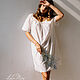 Order Cambric nightgown Lilit milky white. Delicate Clothing Store (Daria). Livemaster. . Nightdress Фото №3
