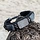 Meteor Muonionalusta Leather Men's Bracelet Labradorite Onyx. Hard bracelet. malajemma. Online shopping on My Livemaster.  Фото №2