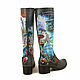Women's boots 'Heroes of Lewis Carroll'. High Boots. Pelle Volare. My Livemaster. Фото №4