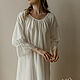 Jane Air nightgown made of silk cambric milky color. Nightdress. Delicate Clothing Store (Daria). My Livemaster. Фото №4